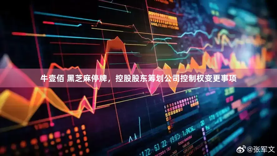 牛壹佰 黑芝麻停牌，控股股东筹划公司控制权变更事项